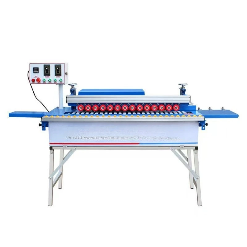 Automatic edge banding machine, woodworking small home improvement curved linear edge banding and trimming all-in-one machine