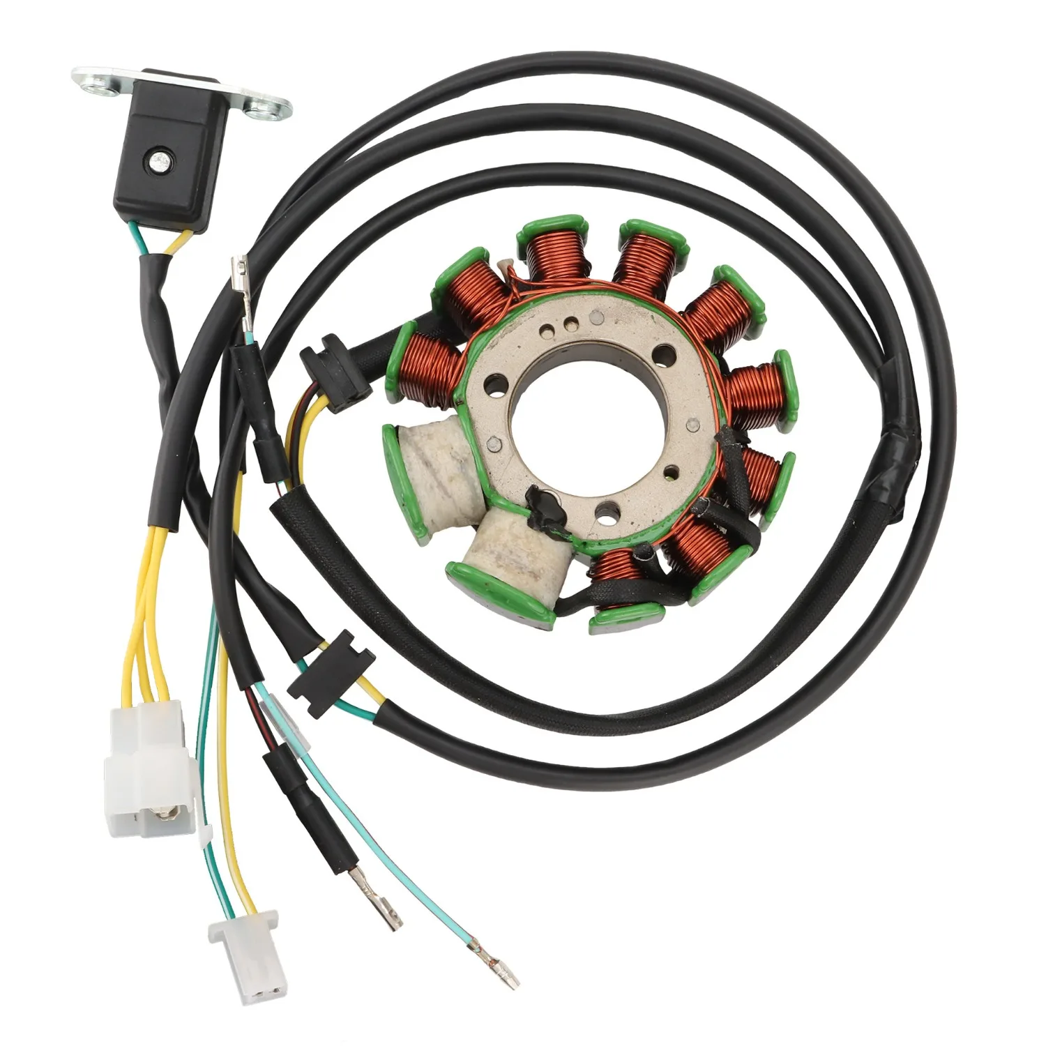 Motorcycle Magneto Stator Coil Compatible with Honda CMX250 Rebel 1996 2014 CB250 1991-2008 Bike Charging Coil Replacement Parts