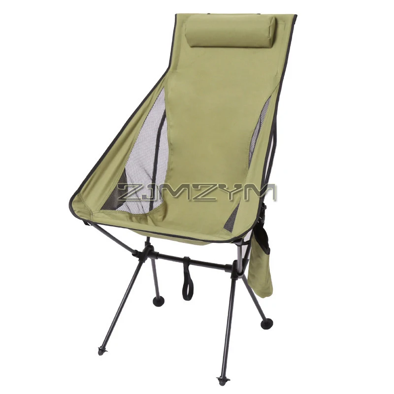 High Back Camping Chair, Lightweight Camping Chair with Headrest, Stable Portable Folding Chair for Outdoor Camp, Hiking