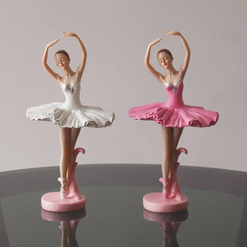 

Nordic Art Ballet Girl Resin Figure Ornaments Figurines Home Decoration Accessories for Living Room Ornaments for Home Decor