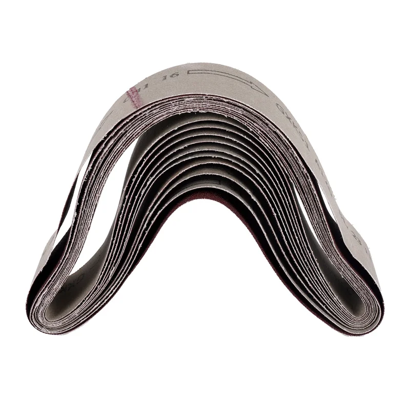 AB47-10Pcs Sanding Belts For Grinding Polishing Mixed 60/ 120/ 150/ 240 Grit 50 X 686 Mm