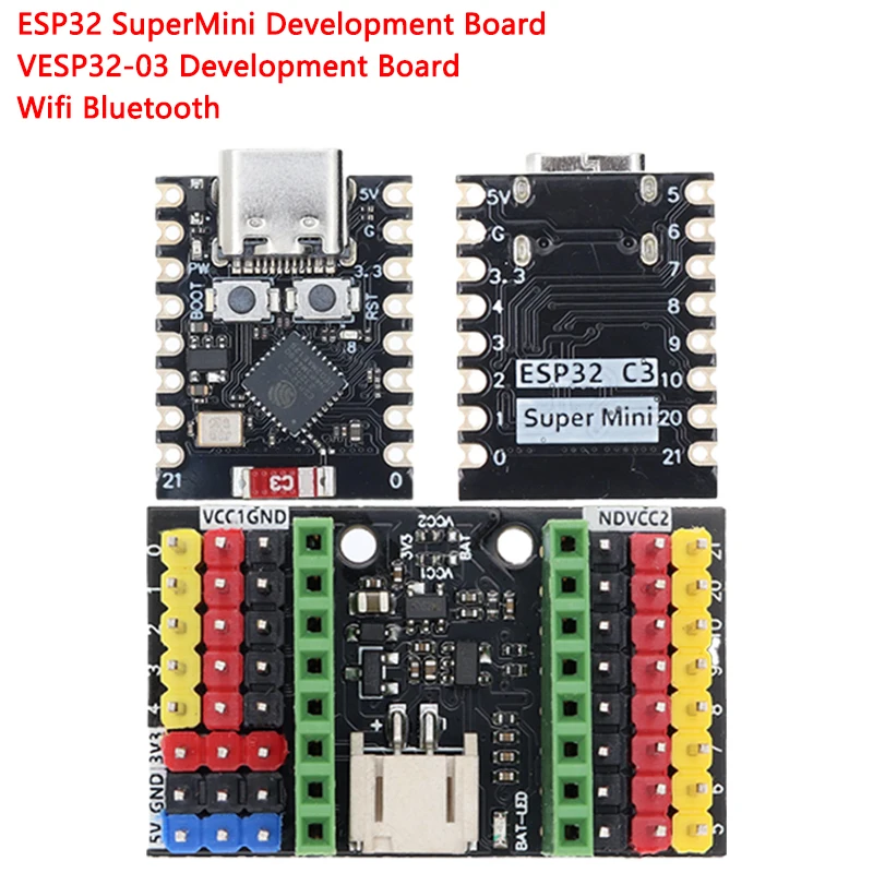 ESP32-C3 ESP32-S3 ESP32-H2 ESP32-C6 Placa de desarrollo ESP32 C3 SuperMini WiFi Bluetooth ESP32C3