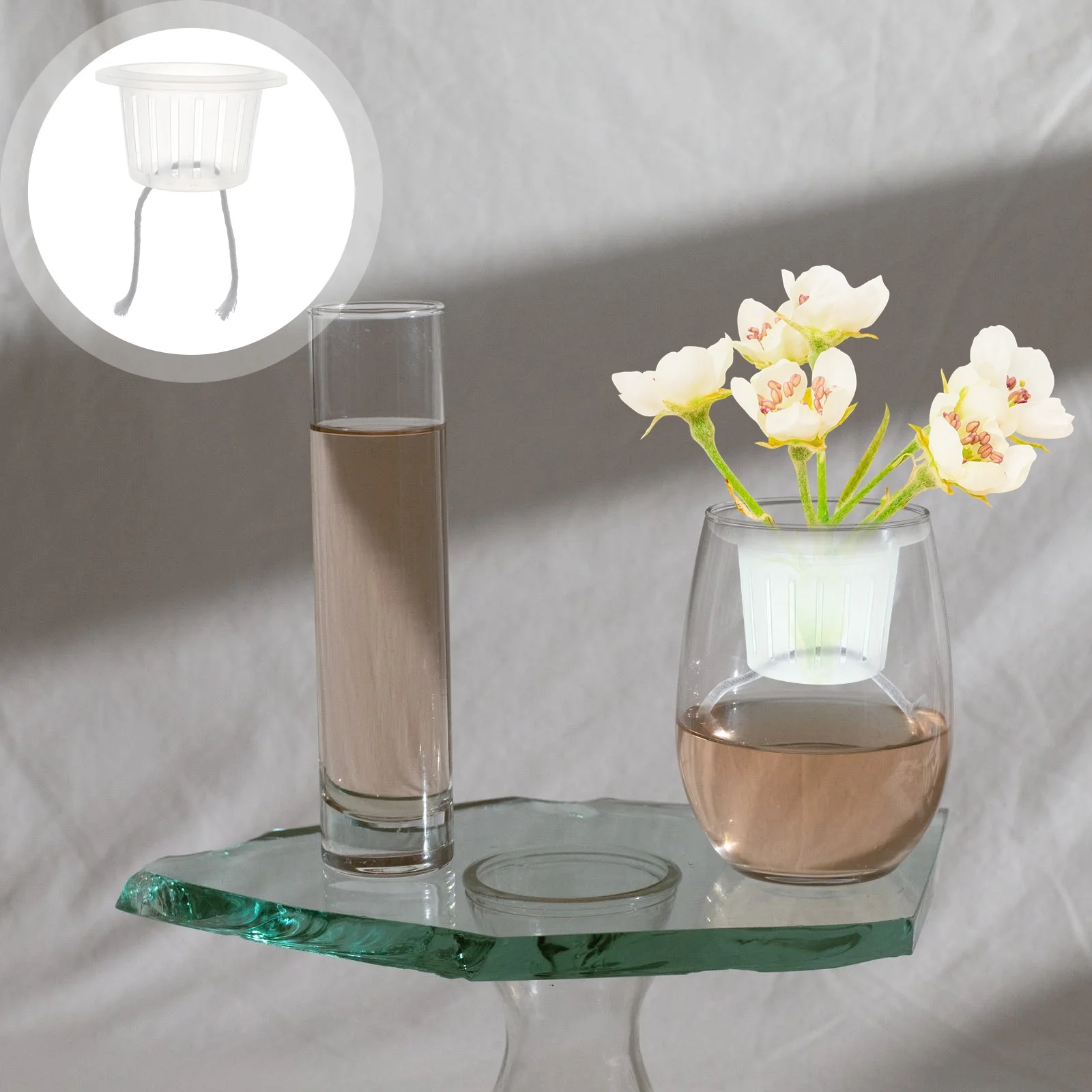 

1Set Plant Pot Net Cups Slotted Basket for Hydroponics Aquatic Plant Nursery Container Lightweight Durable Garden Net Cups Pots