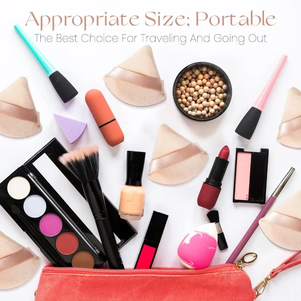 10pcs Non-Latex Makeup Sponge Set Wet Dry Use Soft Egg Puff Blender for Cream Powder Suitable for All Skin Types Beauty Tools