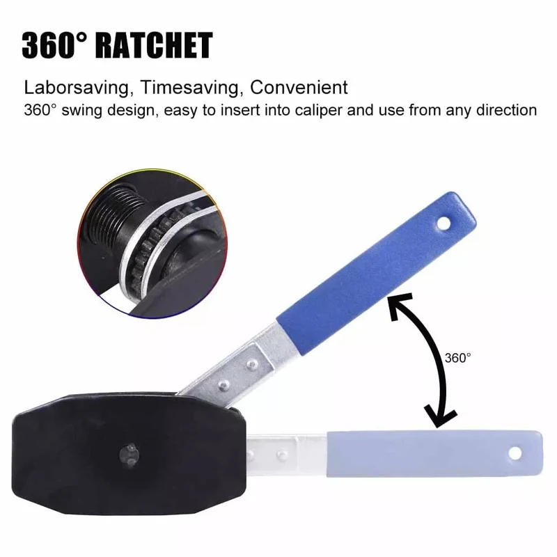 Car Ratchet Brake Piston Caliper Spreader Tool Steel Press Single Twin Quad Separator Pad Disc Brake Caliper Repair Tool