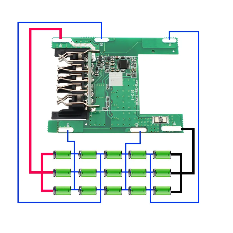 Akumulator litowo-jonowy DCB200 15*18650 obwód ochronny ładowania kartonowe pudełko do akumulatora litowo-jonowego DeWalt 18V 20V