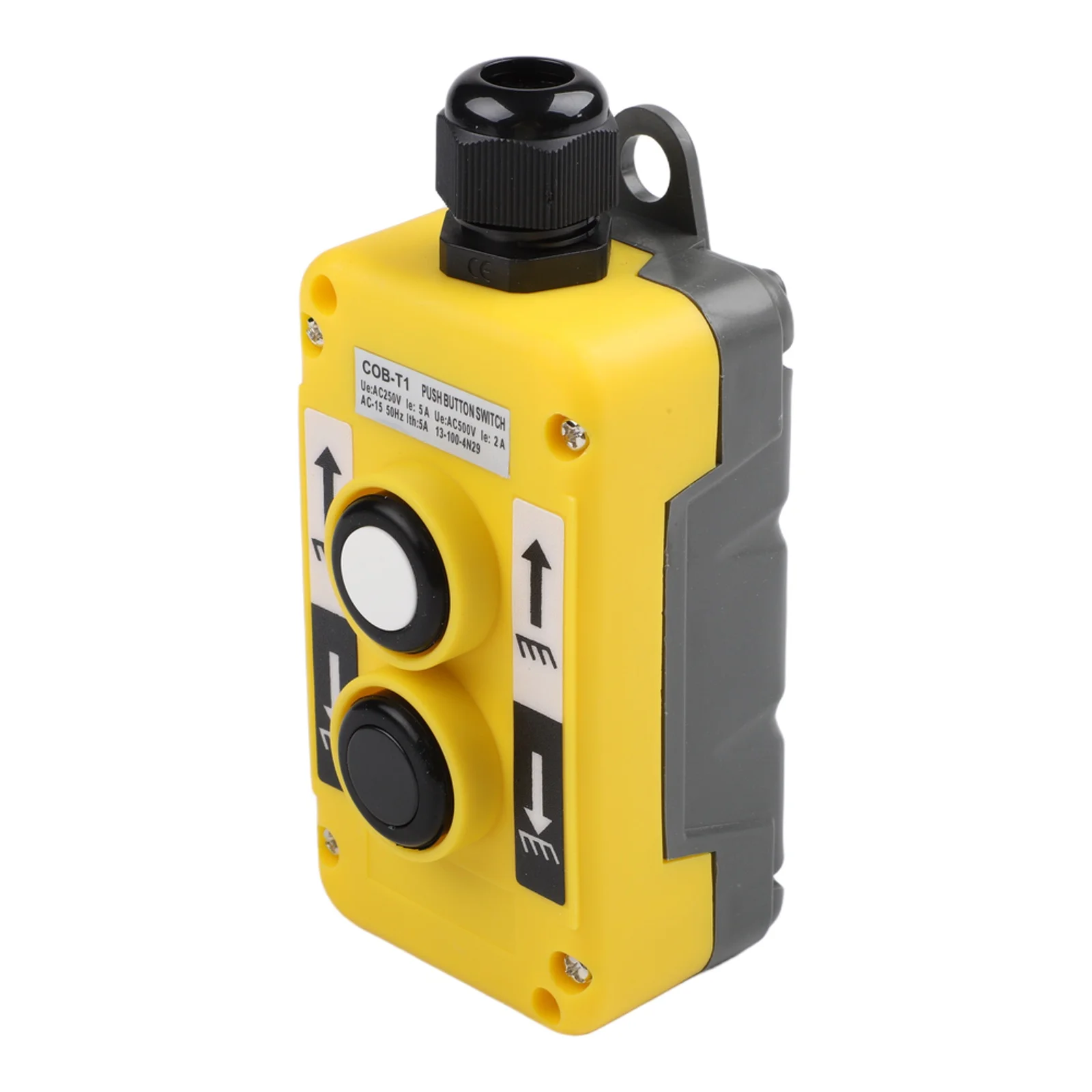 For Crane Control Yellow Crane Push Button Heavy Duty Crane Switch Motor Lifting Switch Flame-retardant PC Frame