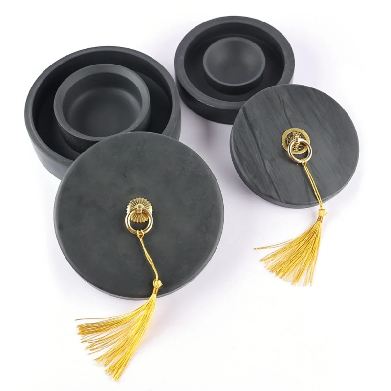 Chinese Inkstones with Lid, for Kid Adult Chinese New Year Couplets Chinese Practice Painting