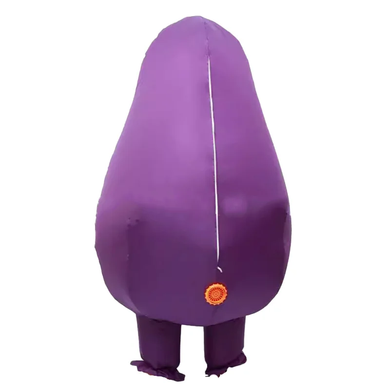 Disfraz de mascota mueca púrpura para niños y adultos, Gameboy inflable, disfraz de Halloween, Navidad, fiesta, vestido elegante, regalo de cumpleaños