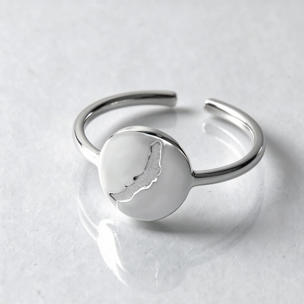 HIPEE แหวนเปิดลายแผนที่ทะเลสาบ - Initial Ring Custom บทวิจารณ์และราคา
