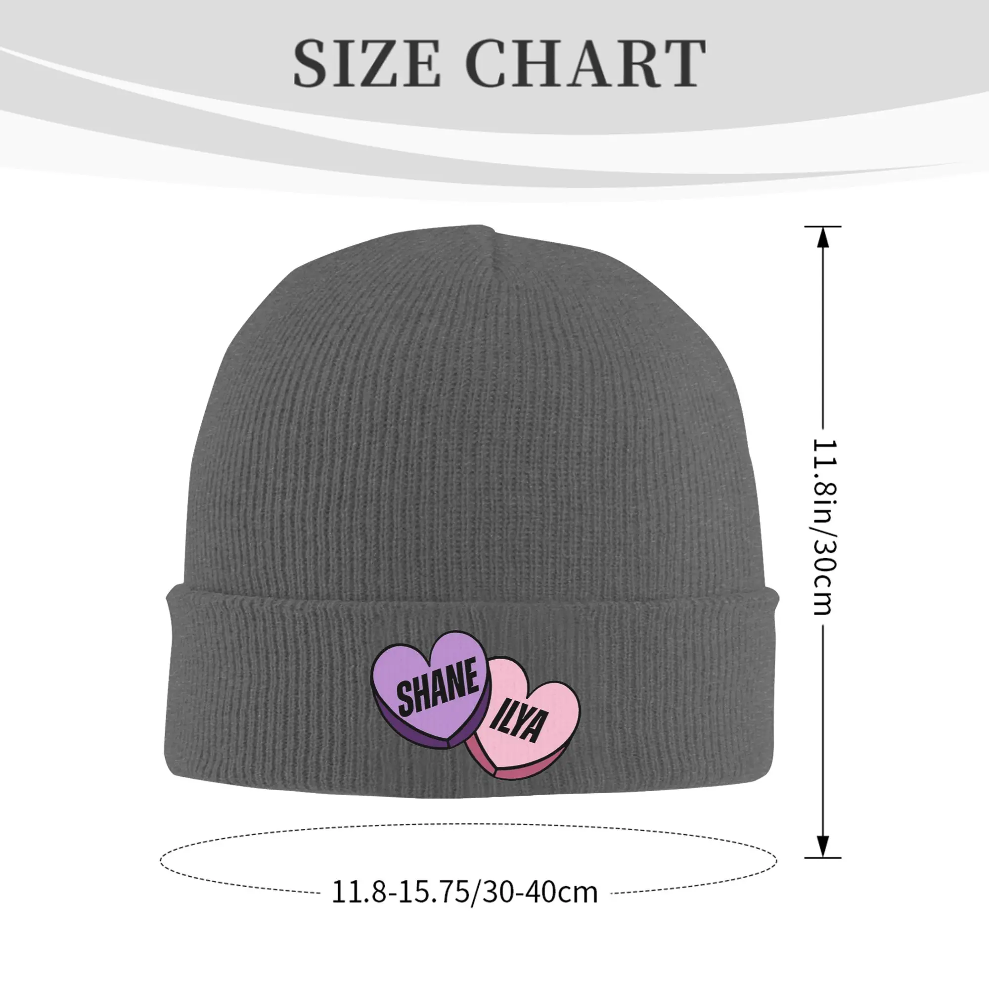 Heated Rivalry Shane and Ilya love hearts Winter Skullies Beanies Hat Warm Autumn Knitted Hats Bonnet Caps for Women Men