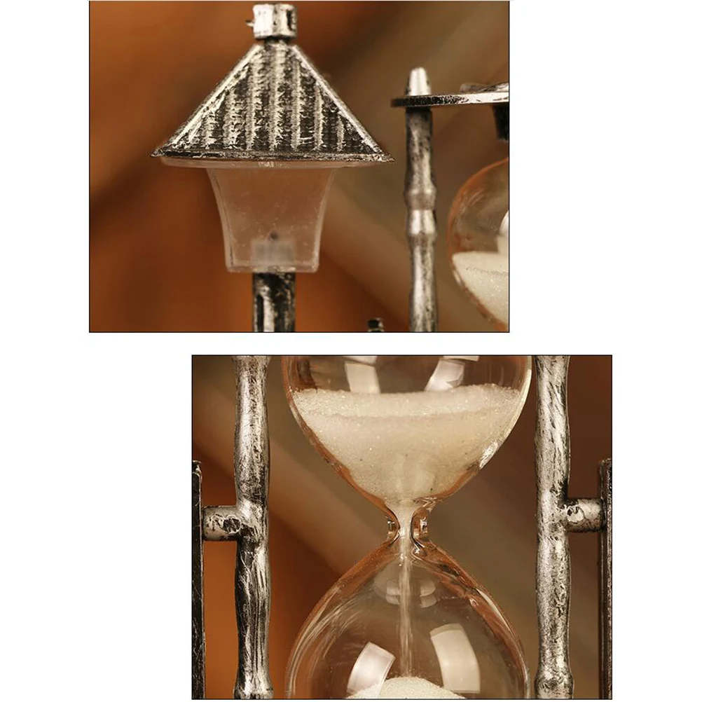 

Hourglass Pen Holder Small Lamps for Nightstand Vintage Light Unique Sand Timer