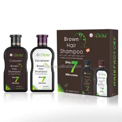 Dexe Black Hair color Shampoo 10 Mins Dye Hair Into Black Herb Natural Faster Black Hair Restore Colorant Shampoo and Treatment