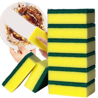 Dishwashing Sponge Kitchen Nano Emery Magic Clean Rub Pot Rust Focal Stains Sponge Removing Kit Cleaning Brush Sponges
