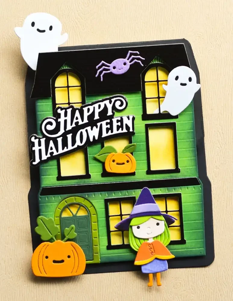 Lavish Happy Halloween Metal Cut Dies for DIY Scrapbooking Photo Album Embossing Decorative Paper Cards