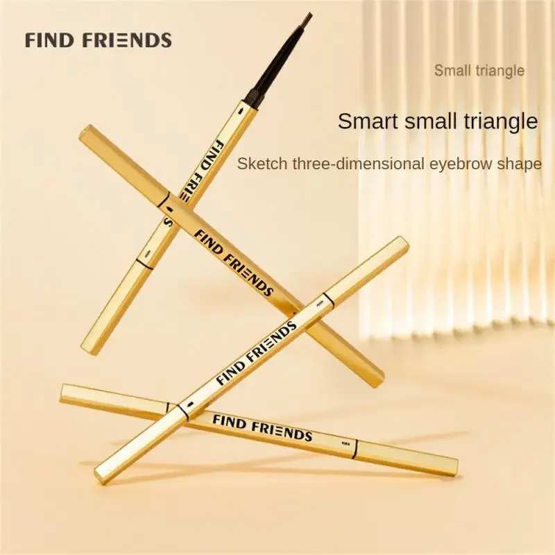 

Heallor No Vignetting Slim Refill Small Gold Bar Eyebrow Pencil Triangular Head Long-lasting Makeup Extremely Fine Eyebrow Penci