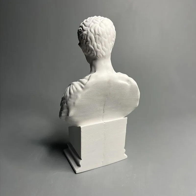 Caesar The Great Plaster Statue Sculpture Bust Personality Niche Creative Desktop Ornament Museum Replica Artwork Portrait Relie