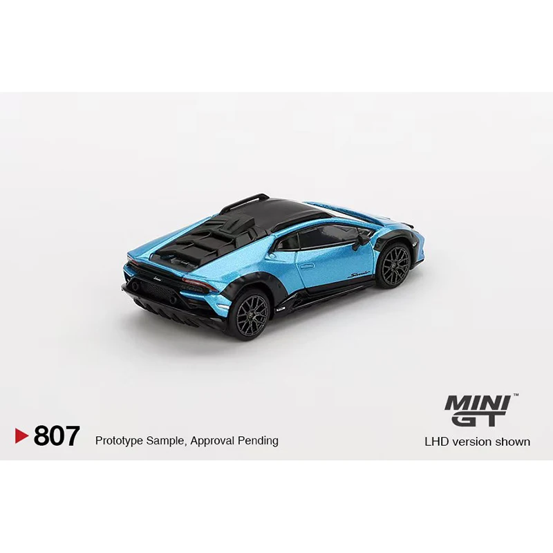 PreSale MINIGT 807 1:64 Huracan Sterrato Blu Aegir Diecast Car Model Collection Toys