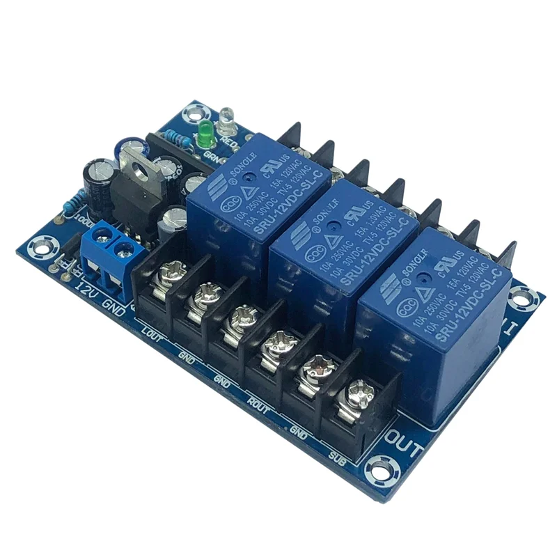 

B02B-Speaker Protection Board for Three-Channel Power Amplifier Board, Support Subwoofer BTL