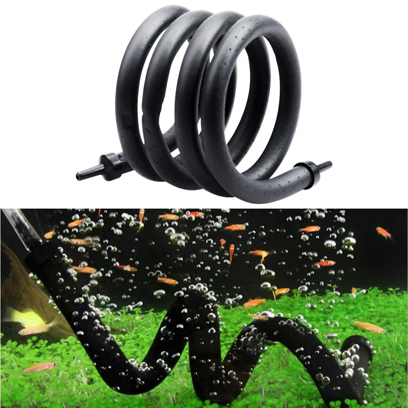 Fish Tank Air Stone Bubble Bar Landscaping Aquarium Air Bubble Tube Air Curtain Wall Soft Bendable Air Bar Aquarium Accessories