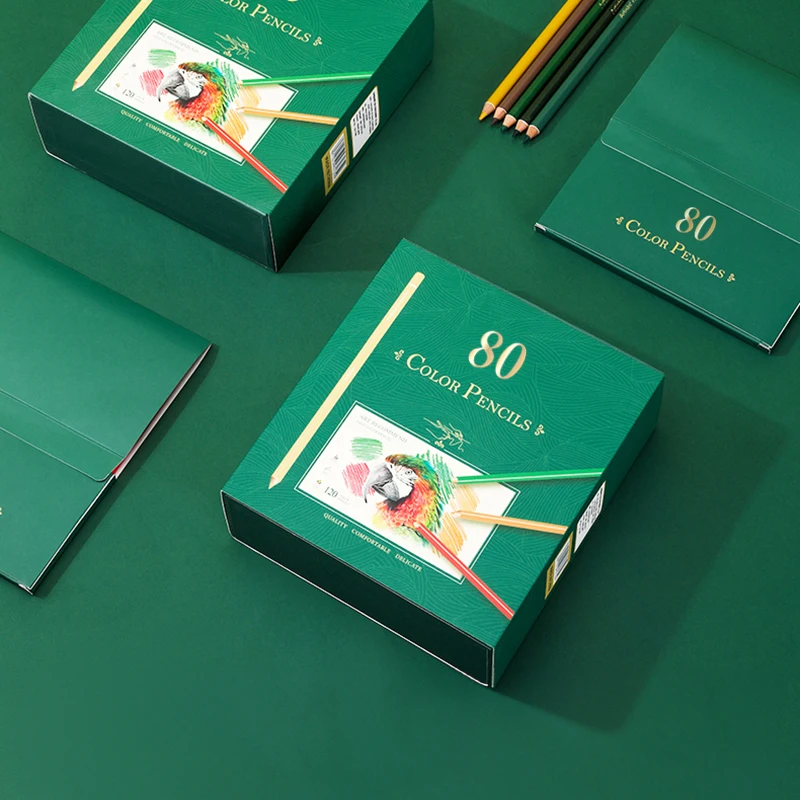 54/80 Pcs Master Level Professional Colored Pencils Set for Drawing Blending Shading Coloring Pencils Gift for Artists Adults