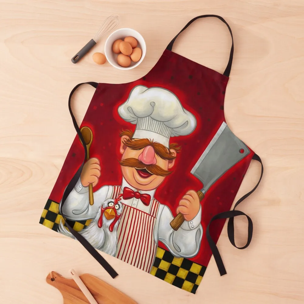 

Swedish Chef and Chicken Apron waiter apron aesthetic uniforms woman