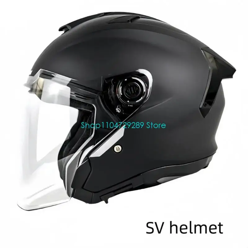 D8KE Plastic Side Base for Motorcycle Half Helmet with Left and Right Mount Pieces, 2 Screws, Travel, and Regular Daily
