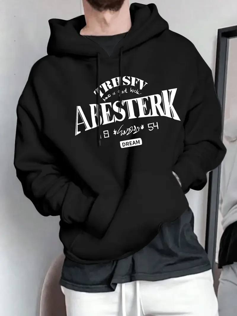 

2025 Autumn and Winter Casual Hoodie Geometric Pattern Polyester Knit Fabric High-end Luxury Is for Both Men and Women Top Y2k