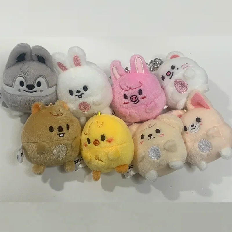 

Stray Kids Plush Keychain Mini Peripheral Cartoon Plush Toy Pendant Small Doll SKZOO FM Weekly Gift Backpack Pendant