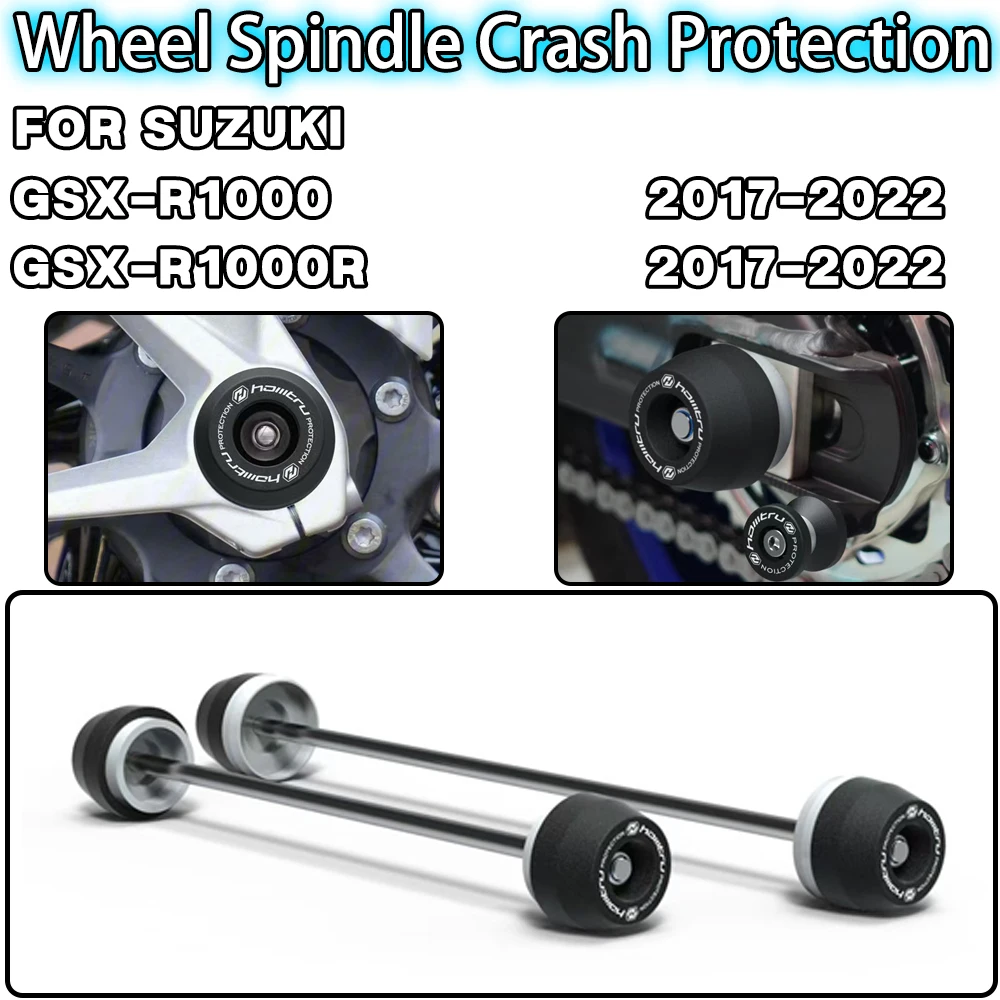 

For SUZUKI GSX-R1000 GSX-R1000R 2017 2018 2019-2022 Motorcycle accessories Front Rear Wheel Spindle Crash landing Protector