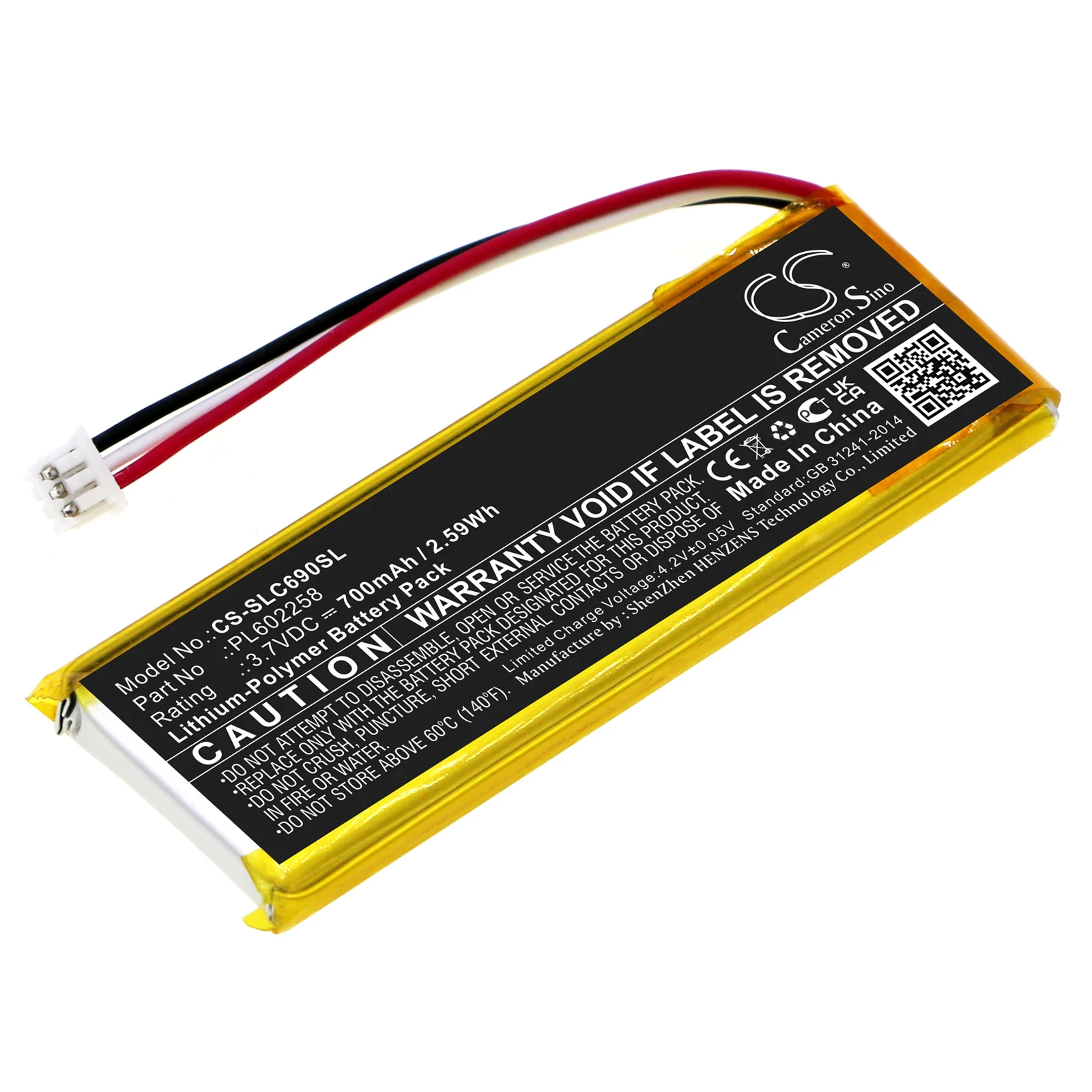 battery Cameron sino Game Console battery 700mAh for SteelSeries Nimbus+ Controller  69070 9076SW 69089 PL602258 CS-SLC690SL