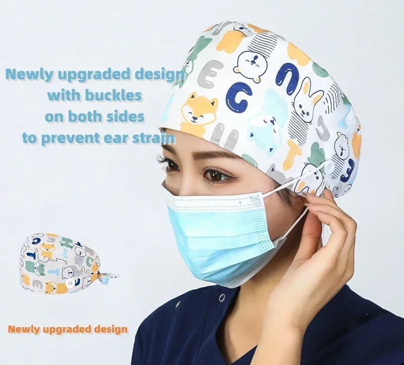 فرك بطباعة كرتون لعيد الميلاد ، غطاء تمريض ، غطاء عمل ، عيادة أسنان ، صالون تجميل ، سبا ، ممرضة ، مختبر ، حيوان أليف