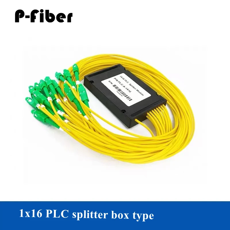 3pcs 1:16 optical splitter 1*16 box PLC pigtail optical fiber splitter SC / LC / FC PC / APC FTTH