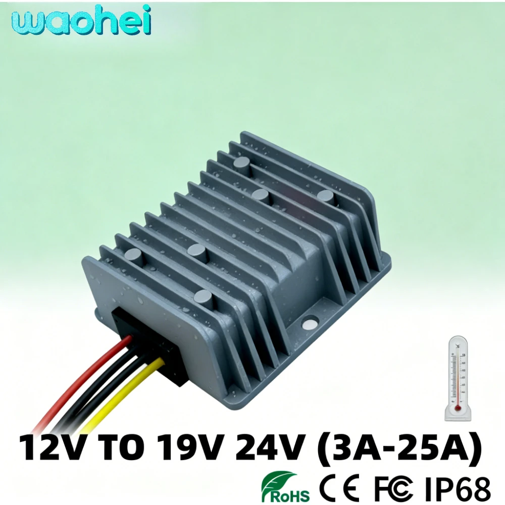 

12V TO 19V 24V 3A 5A 8A 10A 15A 20A DC DC Step Up Converter Voltage Regulator Charger Boost Output Power Supply Module for Car