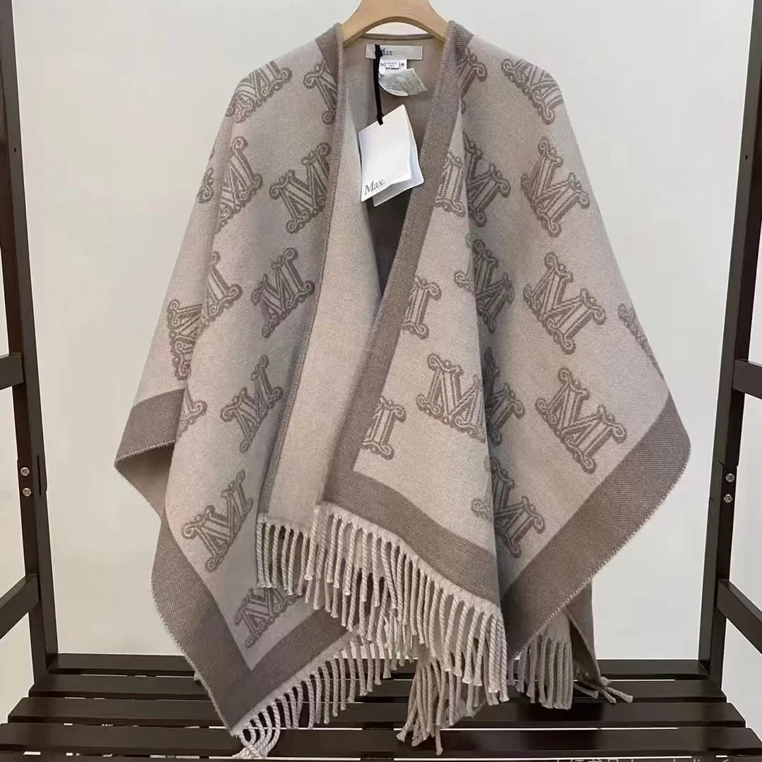 Luxury Brand 2024 HOT Letter Scarf Shawl Winter Warm Fashion Women Wool Cashmere Scarf Pashmina Brand Factory Direct Sales