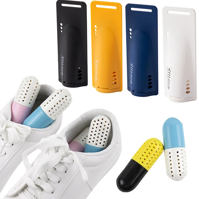 2Pcs Shoes Closets Smell Remover  Steriliser Odor Germs Capsule Household Moisture Absorbers Eliminate Sweat Odor Absorber