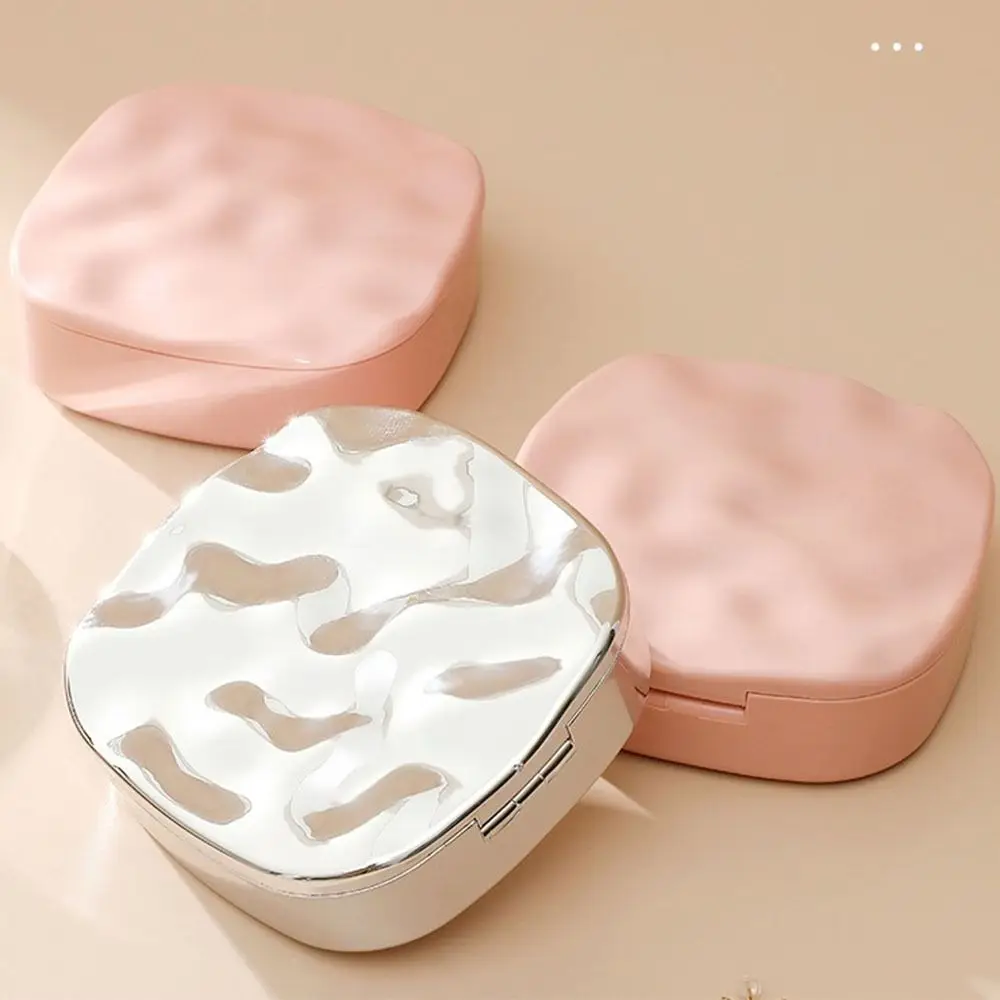 

with Mirror Jewelry Storage Box Moisture-proof Exquisite Jewelry organizer Sqaure Dustproof Earring Storage Case
