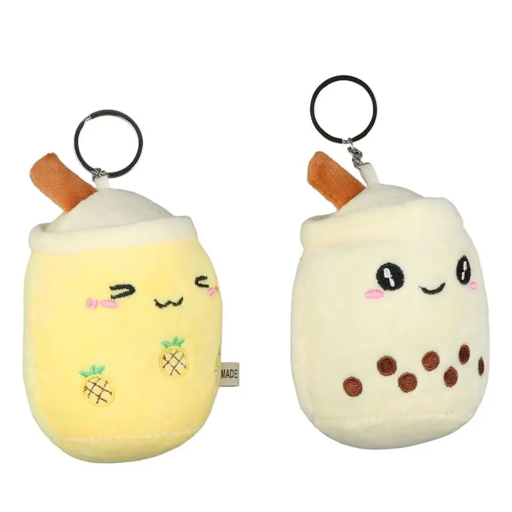 

Plush Doll Bubble Tea Keychain Fruit Tea Keyholder Milk Tea Keyring Kawaii Stuffed Boba Boba Doll Plush Toys Backpack Decoration