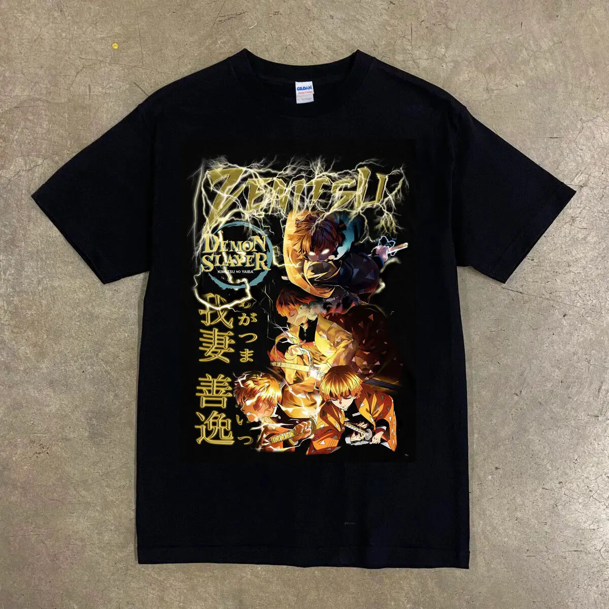 Demon Slayer Zenitsu Kimetsu No Yaiba Anime Movie Halloween T shirt