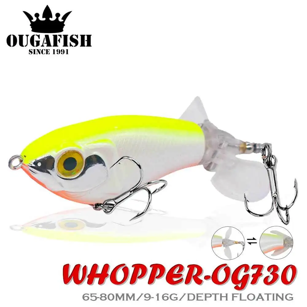 Whopper Popper 65mm Swimbait flotante para lucio - imagen 4