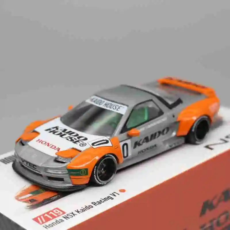 TSM KAIDO HOUSE MINIGT 1/64 KHMG119 NSX Kaido Racing V1 Orange Varnish Chase Die-cast alloy car model