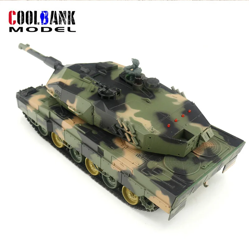 1/24 2.4Ghz Leopard IIA5 niemiecki czołg zabawkowy Model RC pojazd wojskowy zdalnego sterowania Airsoft Panzer walka na podczerwień BB