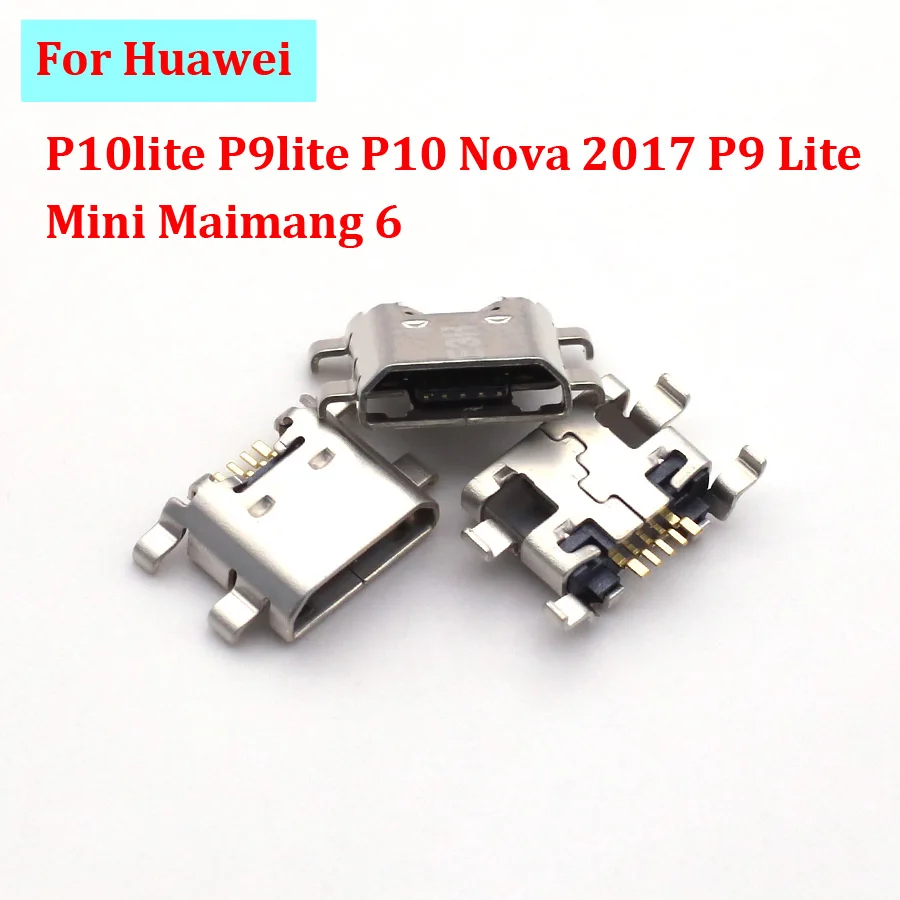 10pcs Micro Usb Charger Socket Charging Port Plug Dock Connector For Huawei P10lite P9lite P10 Nova 2017 P9 Lite Mini Maimang 6