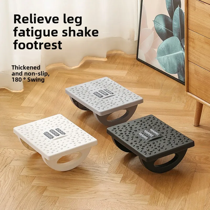 Ergonomic Office Foot Rest Stool Under Desk Adjustable Height Comfortable Footrest for Home Office Workstation Sofa image 2