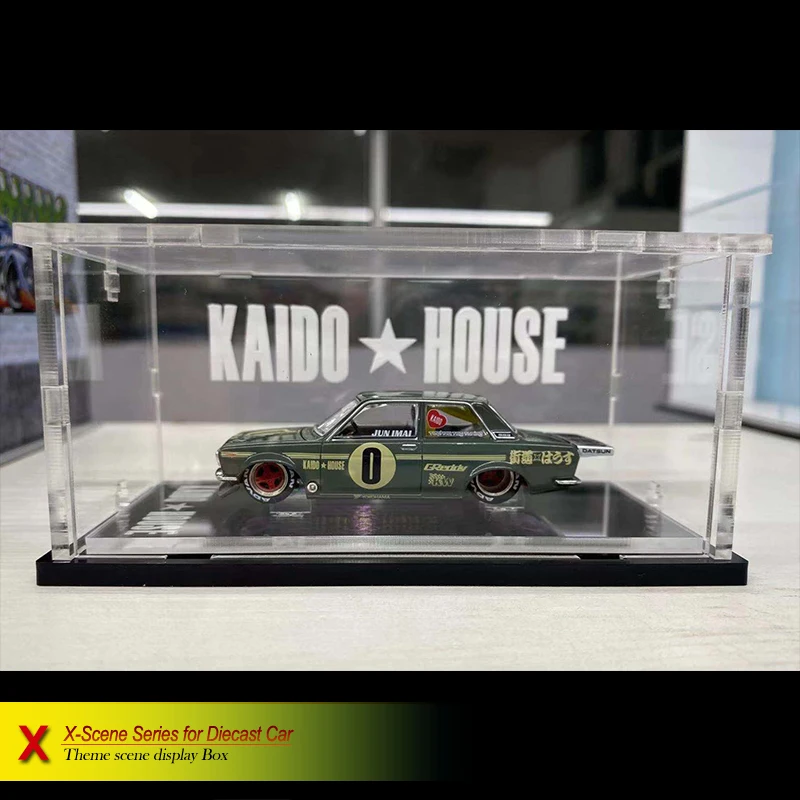 MINIGT KAIDO★HOUSE アクリルケースセット 2個 中古 1/64 acrylic display case for MINI GT x Kaido House Datsun 510