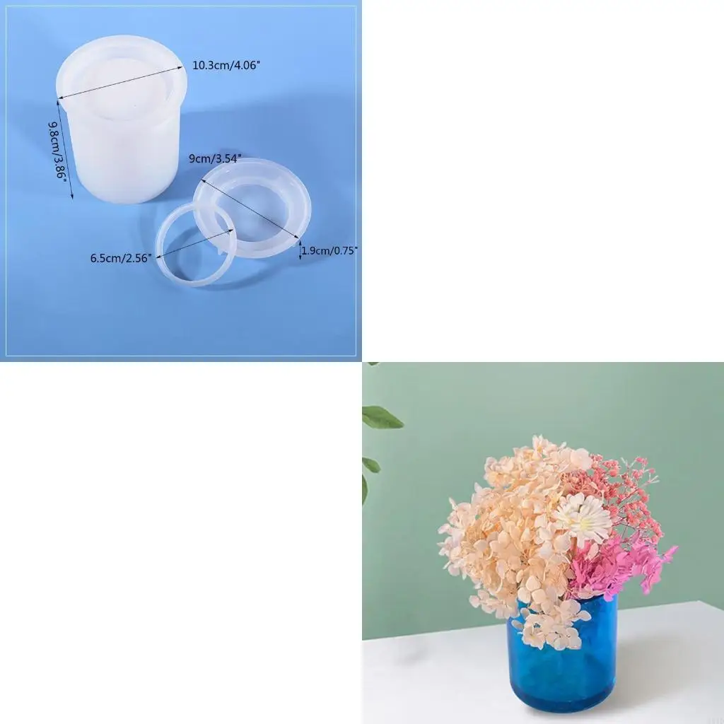 

Форма для литья из смолы, силиконовая косметическая чашка, шкатулка для украшений, украшение для хранения, эпоксидная форма для