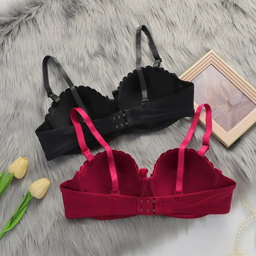 حمالة صدر عميقة على شكل حرف V مقاومة للصدمات ومضادة للترهل من الدانتيل حمالات صدر ملابس داخلية حمالات صدر للنساء هدية