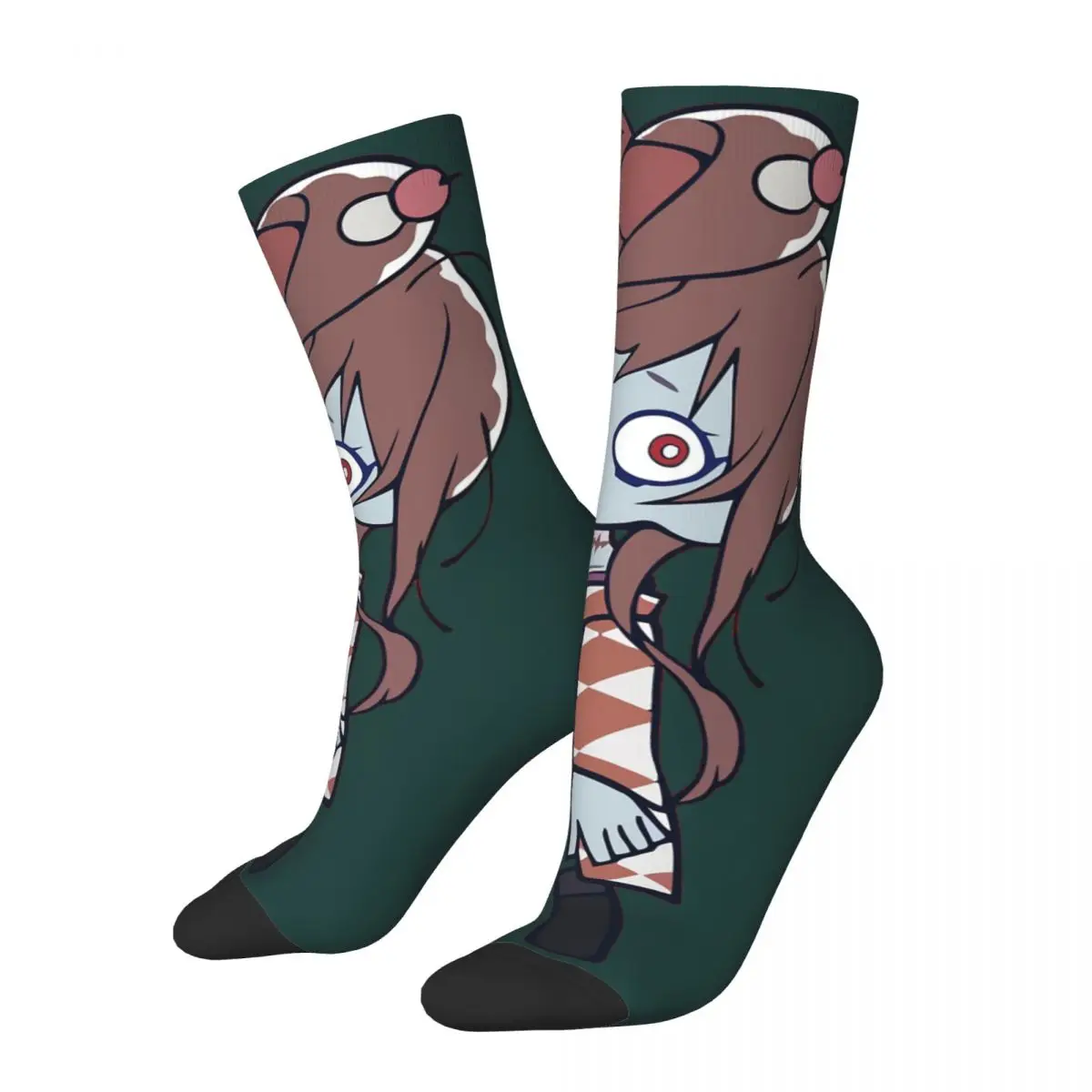 Funny Crazy compression Sock for Men Yugiri Zombie Chibi Hip Hop Vintage ZOMBIE LAND SAGA Happy Seamless Printed Boys Crew Sock