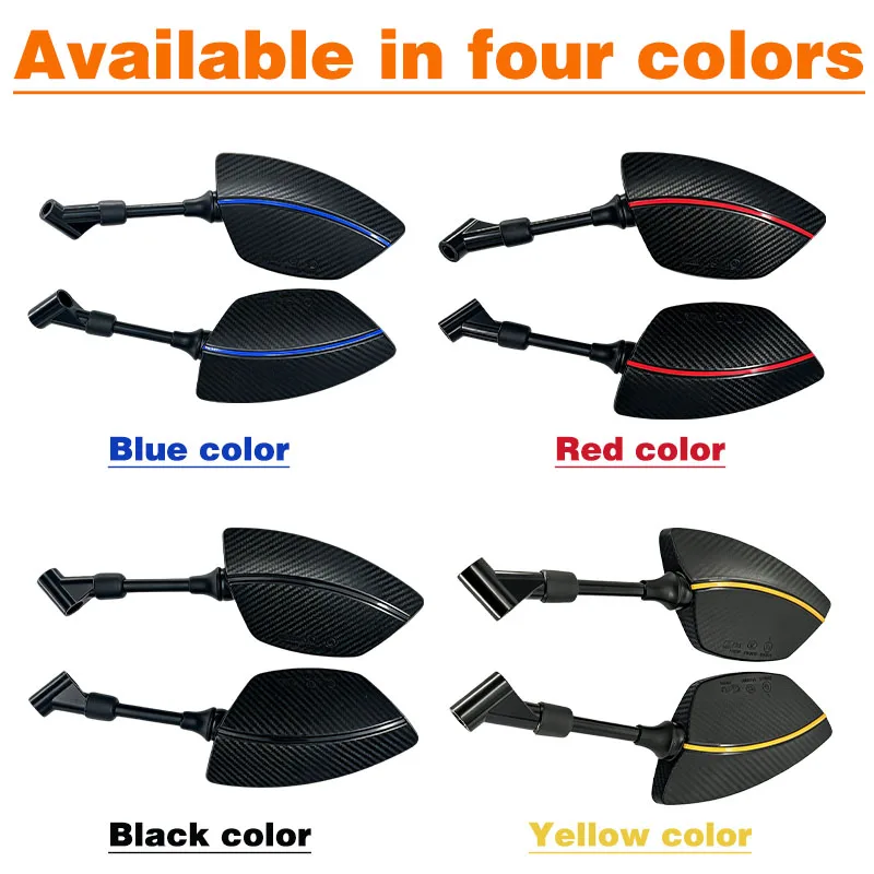 2 Stück universelle 8/10-mm-Motorrad-Rückspiegel für MT-03, MT-07, Z650, Z750, Z900 – konvexe Seitenspiegel. – Detail 6