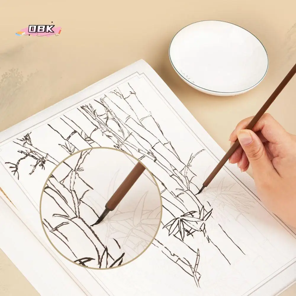 Hand Drawn Chinese Painting Sketch Basic Tutorial Landscape Flowers Line Draft Practice Book Animals Practicing